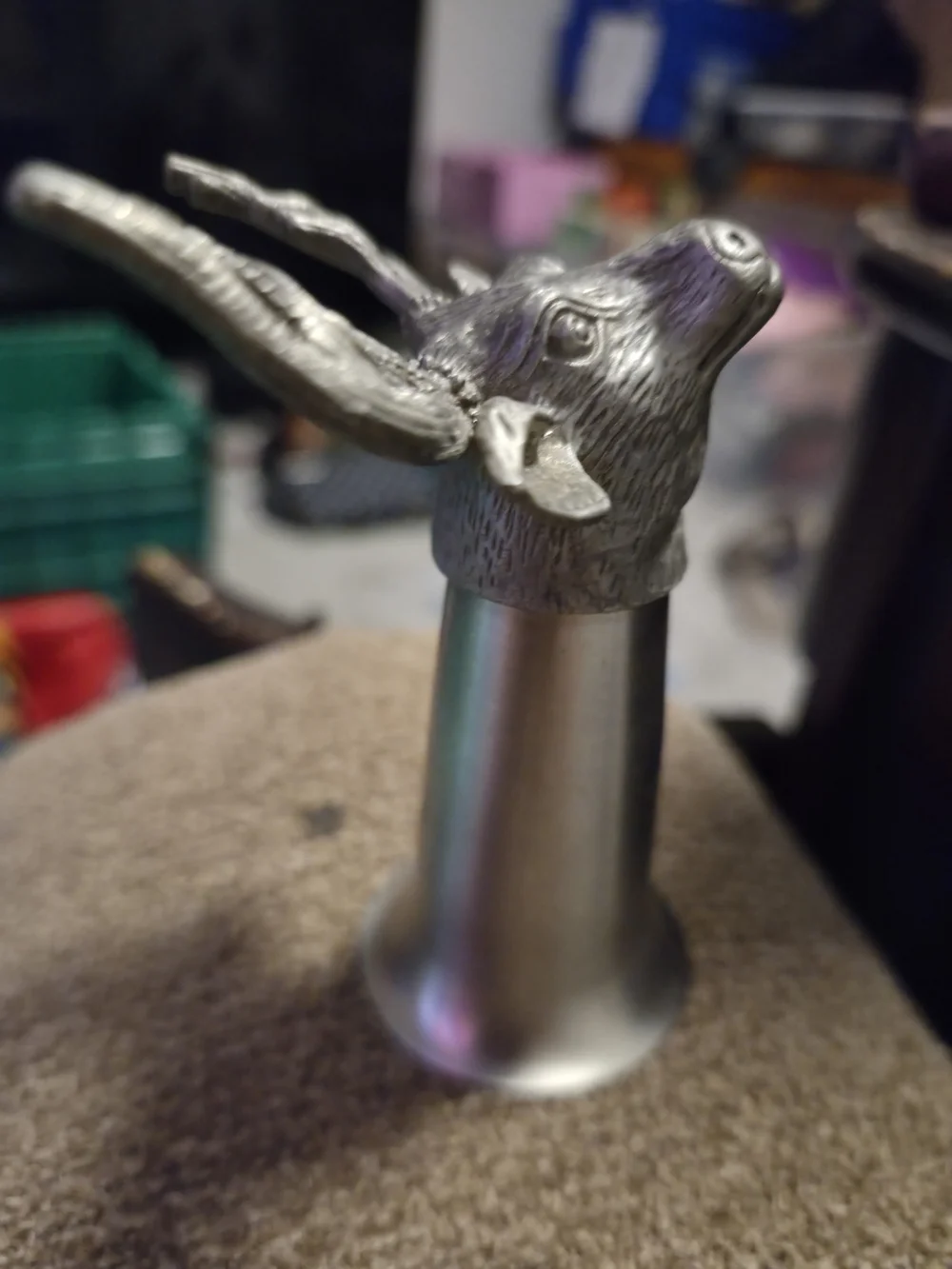 Jägermeister Pewter Stag Head Shot Glass